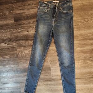 NWOT Levi's Premium Mile High Super Skinny Jeans - Dark/Medium Wash 27x30